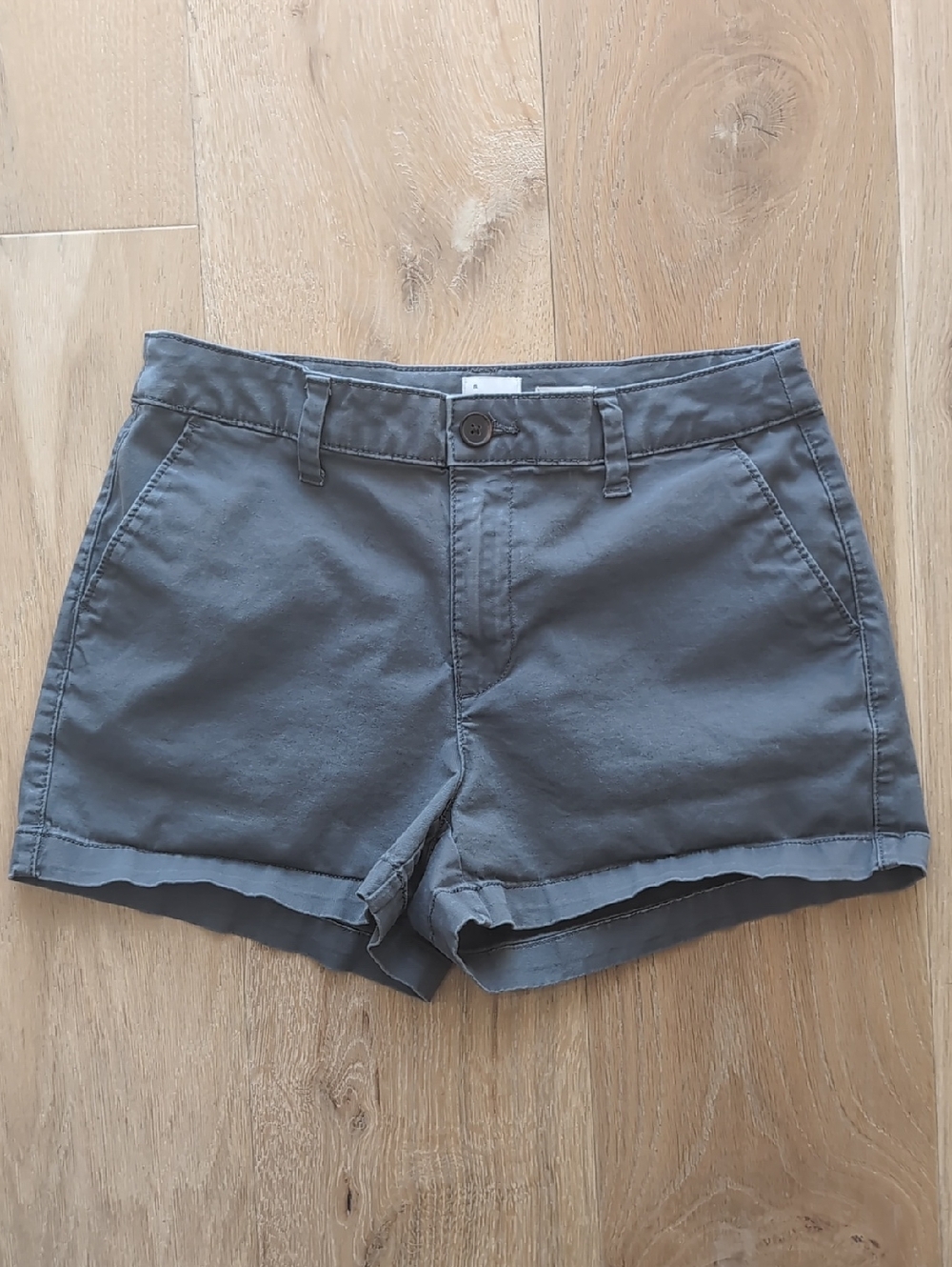 a new day Women's Slate Gray Cotton Blend Shorts